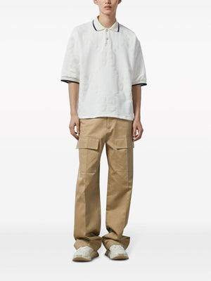 GUCCI Men's Beige Cargo Trousers - SS24 Collection