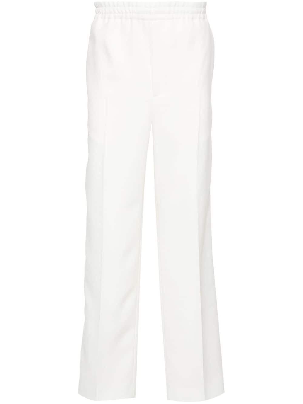 GUCCI White Web Detail Trousers for Men