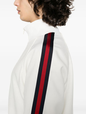 GUCCI Men's Multicolor Web Detail Zipped Jacket for SS24