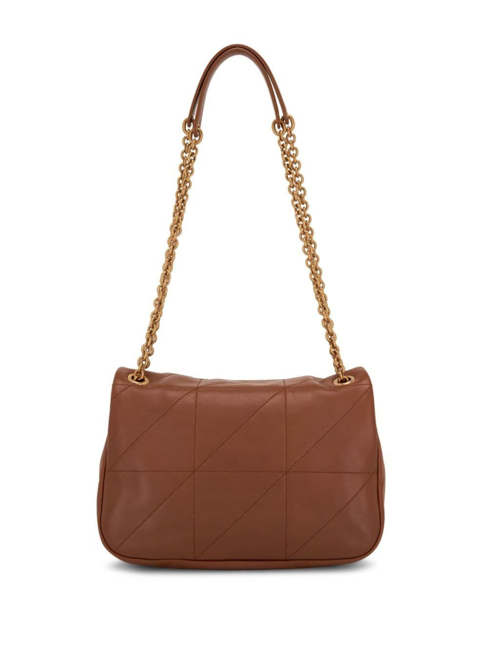 SAINT LAURENT Quilted Camel Handbag with Gold Logo for Women - SS24 Collection