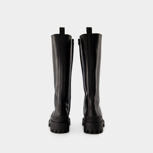 Giày Boots Màu Đen Dành Cho Nữ Mùa Thu/Đông 2024