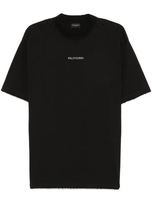 BALENCIAGA Distressed Effect Embellished T-Shirt - Unisex Standard Sizing