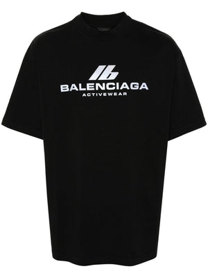 BALENCIAGA Men's Ribbed Cotton T-Shirt - FW24 Edition