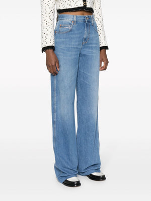 GUCCI Elegant Light Blue Straight-Leg Denim Jeans