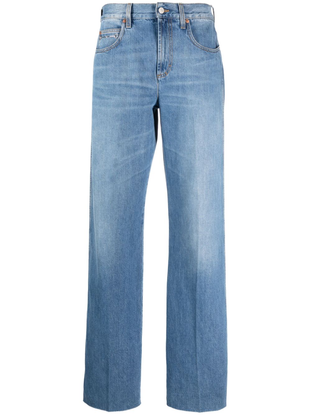 GUCCI Elegant Light Blue Straight-Leg Denim Jeans