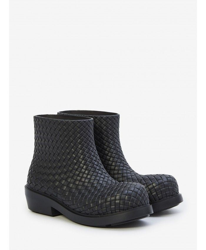 BOTTEGA VENETA Black Fireman Ankle Boots for Women