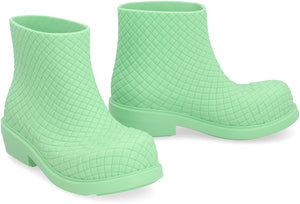 Fierce Green Firefighter Ankle Boots for Women from Bottega Veneta