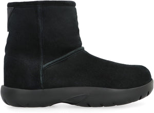 BOTTEGA VENETA Men's Black Suede Ankle Boots for FW23