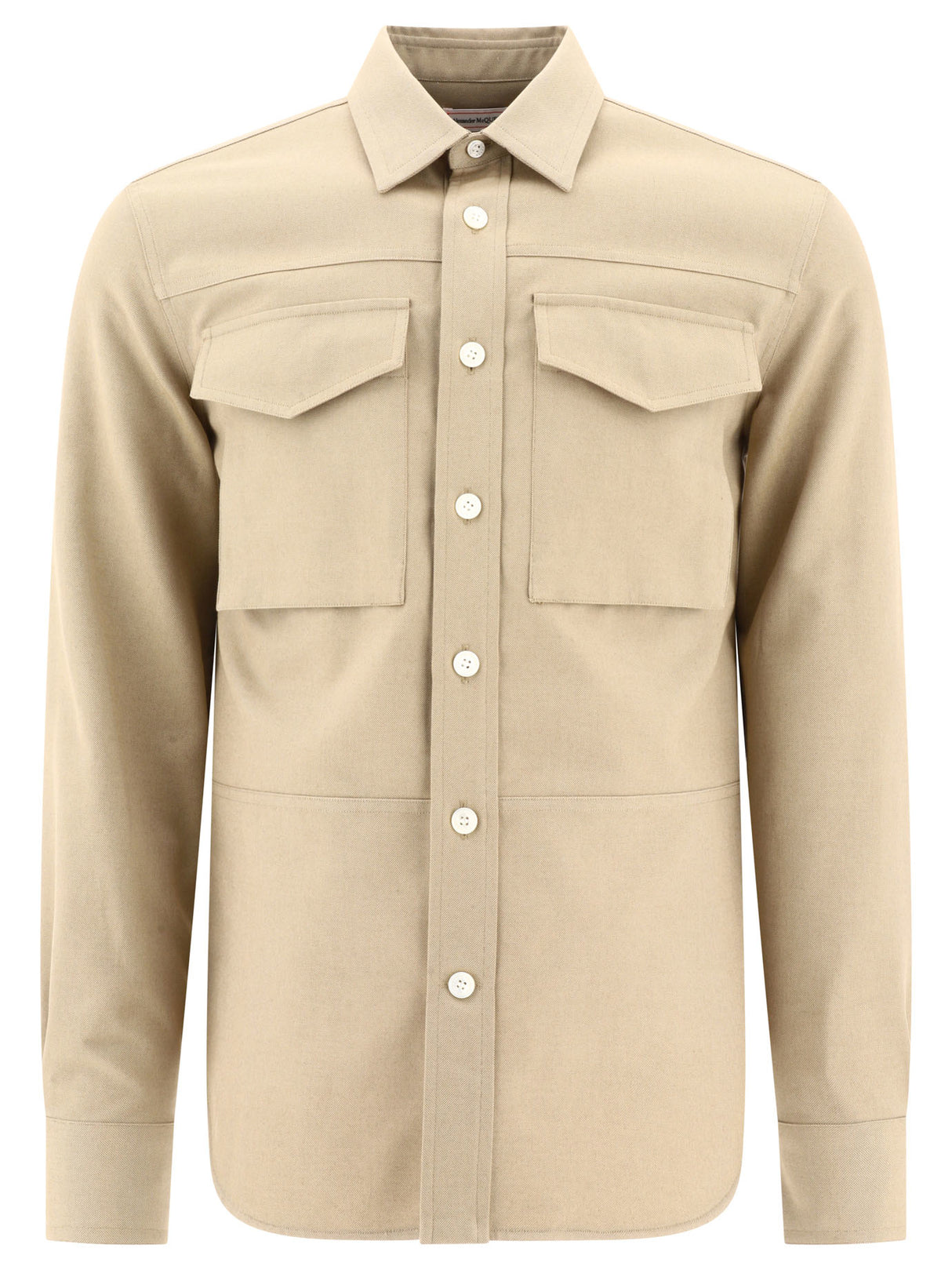 ALEXANDER MCQUEEN Beige 24SS Men's Jacket with Long Top Design