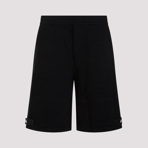 ALEXANDER MCQUEEN Classic Black Cotton Shorts for Men