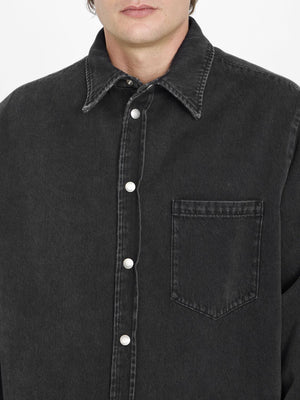 GUCCI Reversible Shirt in Denim and Flannel | Men's SS24 Fashion