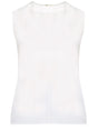 SAINT LAURENT Elegant Silk Top with Keyhole Back