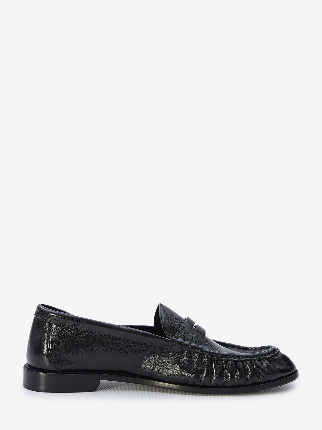 SAINT LAURENT Black Leather Loafers for Women: Chic and Comfortable
