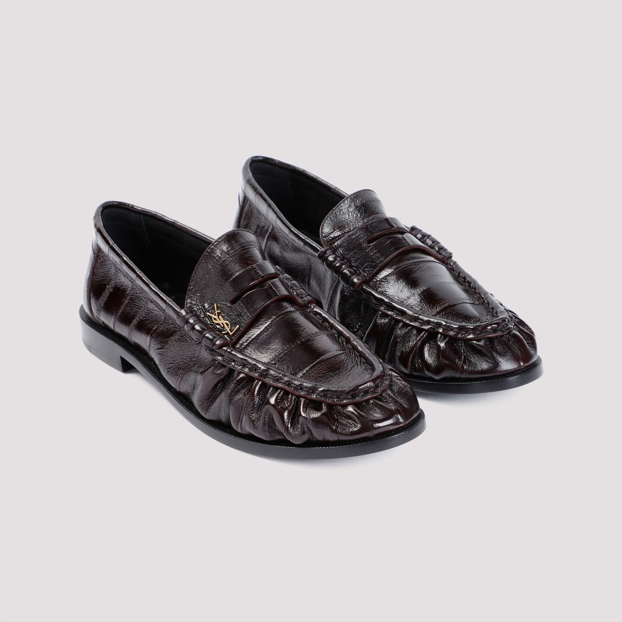 SAINT LAURENT Classic Leather Loafer 15 Slippers for Women