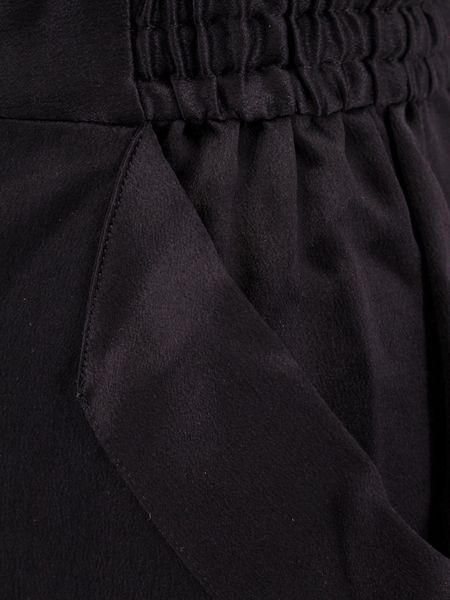 Luxurious Black Silk Midi Skirt cho Nữ