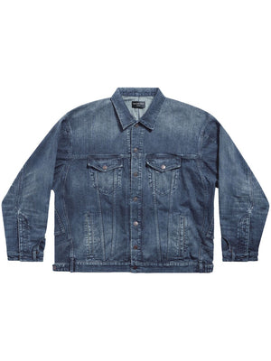 BALENCIAGA Classic Denim Jacket for Men - FW23