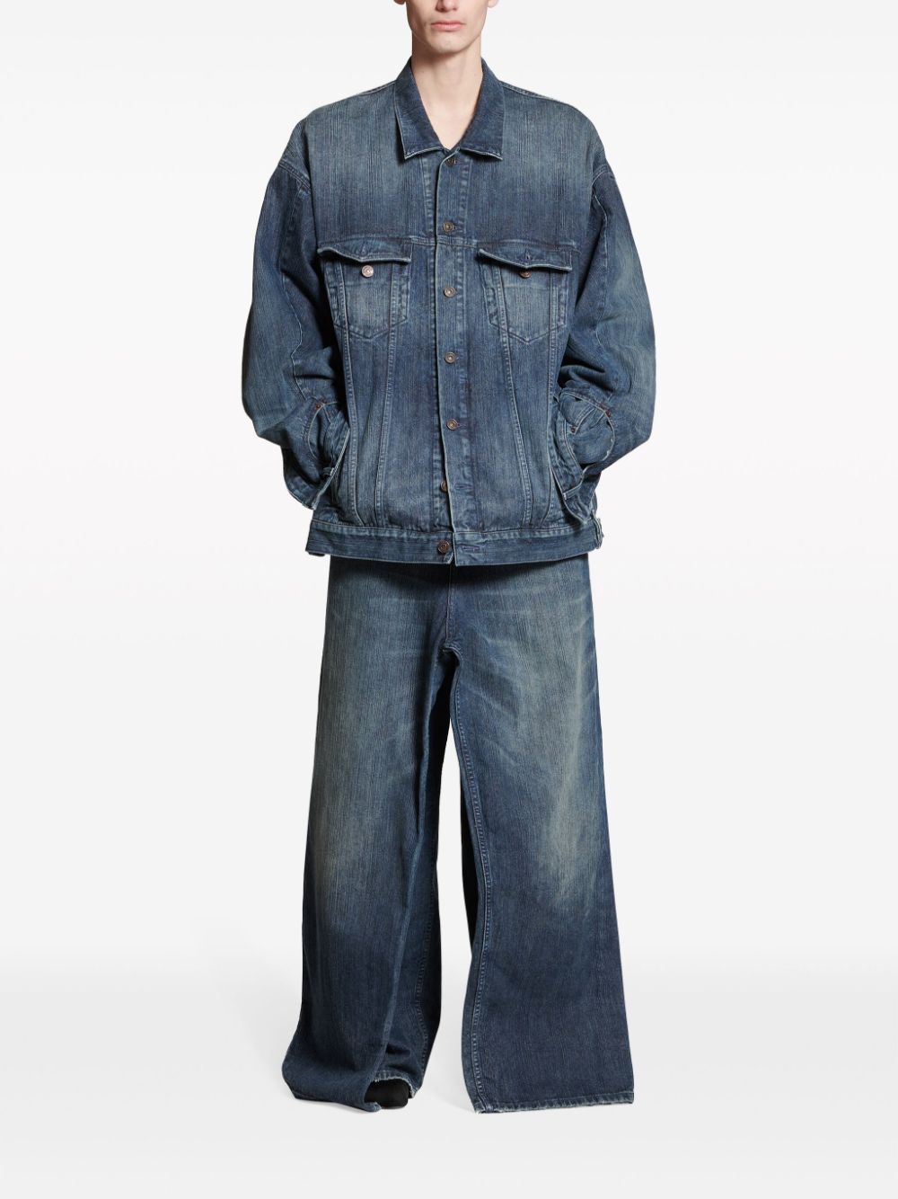 BALENCIAGA Classic Denim Jacket for Men - FW23