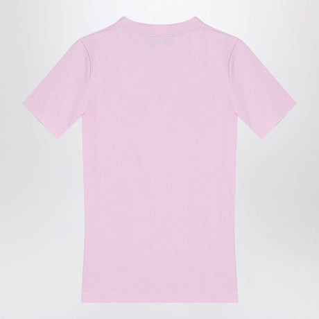 BALENCIAGA Beverly Hills Pink Cotton Crew Neck Tee