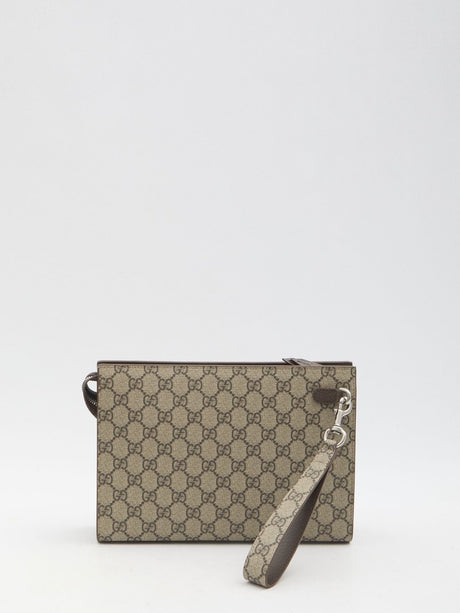 GUCCI Mini GG Logo Pouch Handbag 26x18x6cm