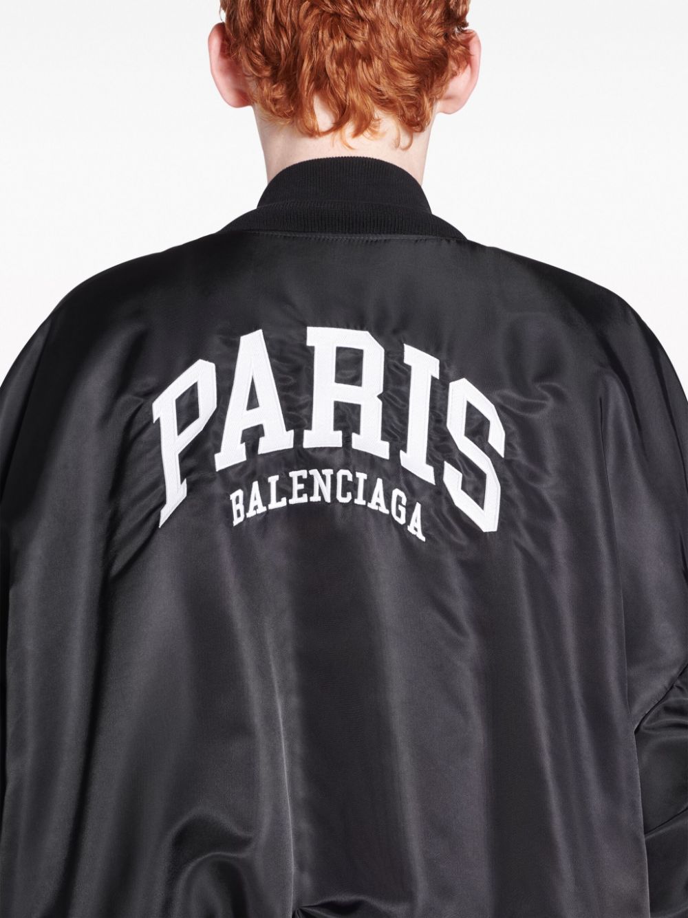 Black Varsity Jacket for Women from Balenciaga for SS24