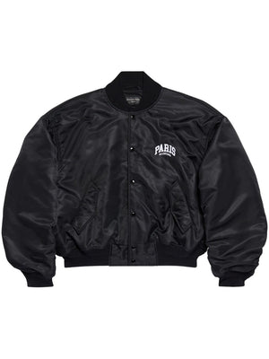 Black Varsity Jacket for Women from Balenciaga for SS24