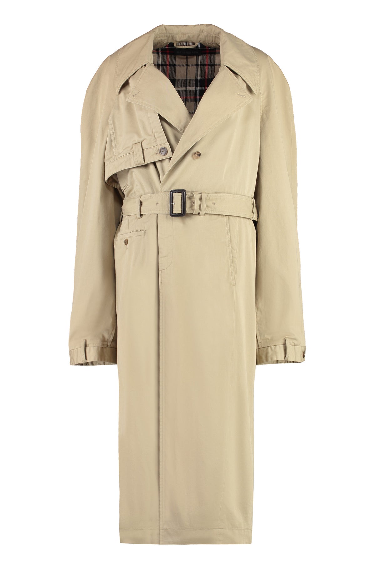 BALENCIAGA Beige Cotton Trench Jacket - FW23