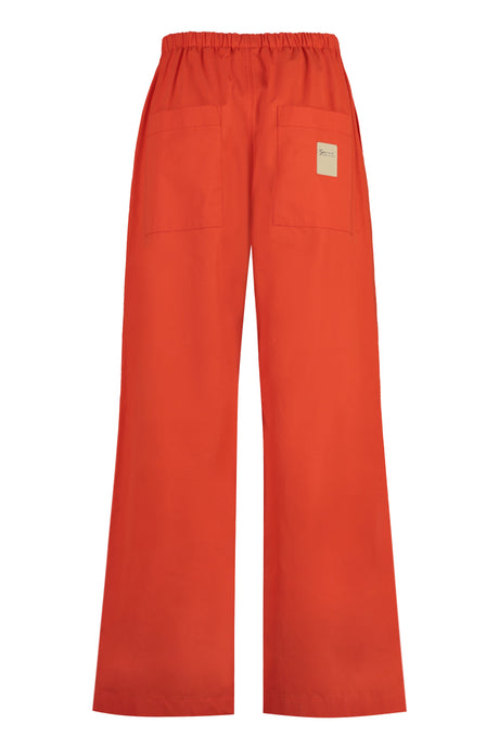 GUCCI Men's Orange Cotton Poplin Skater Trousers