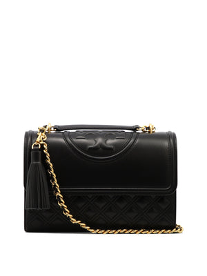 TORY BURCH Classic Black Convertible Crossbody Handbag for Women