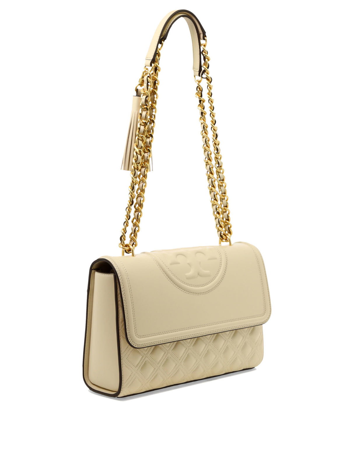TORY BURCH Beige Leather Shoulder and Crossbody Bag for Women