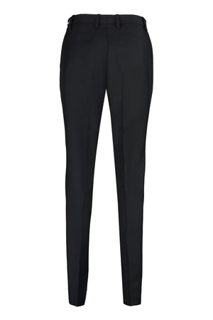 GUCCI Luxurious Black Wool Blend Trousers for Women from FW23 Collection