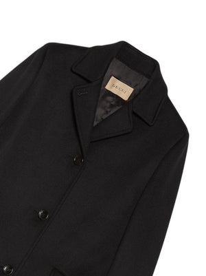 Áo khoác len đen sang trọng dành cho phụ nữ - Món quần áo thiết yếu cho mùa đông!