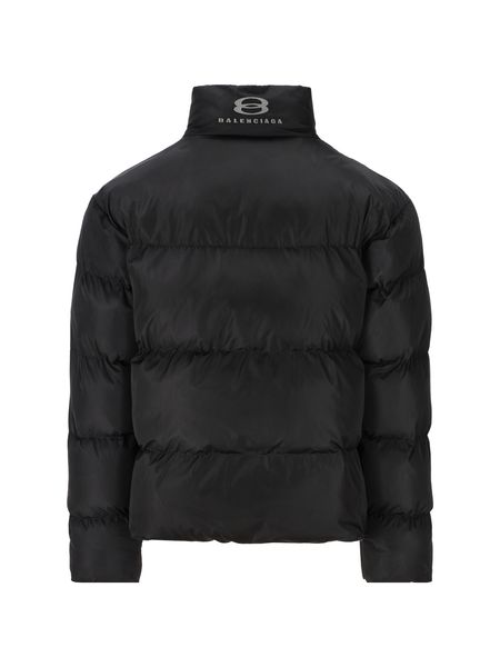 Urban-Inspired Balenciaga Padded Jacket with Embroidered Logo for Men in FW23 Season