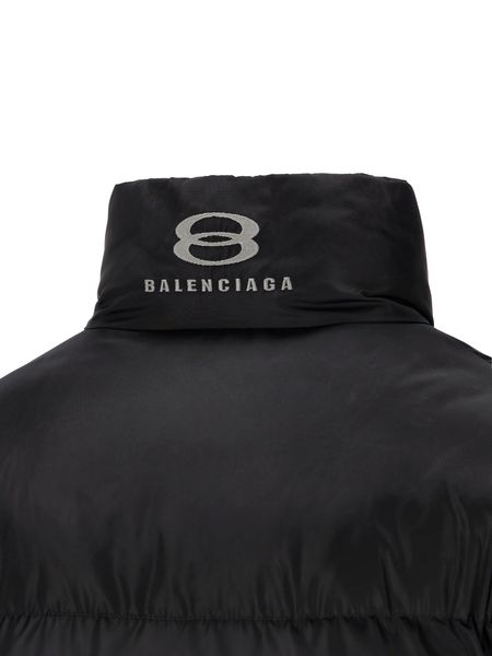 Urban-Inspired Balenciaga Padded Jacket with Embroidered Logo for Men in FW23 Season