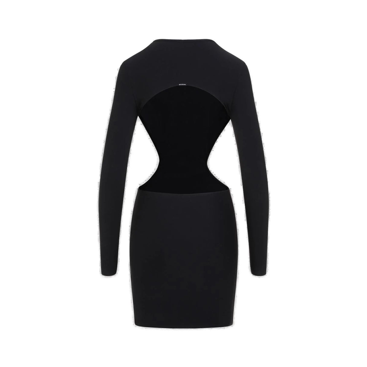 BALENCIAGA Women's Black Cut-Out Mini Dress for SS24