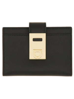 FERRAGAMO Mini Leather Card Holder