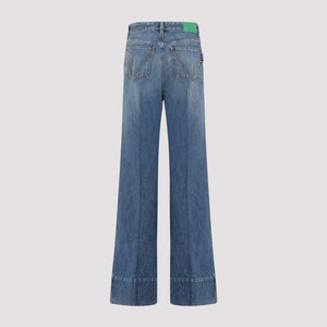 BOTTEGA VENETA High-Waist Wide-Leg Fashion Jeans