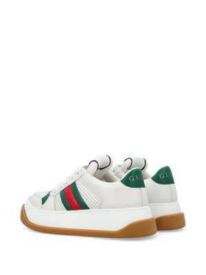 GUCCI Classic White Leather Fashion Sneakers