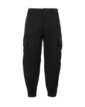 ALEXANDER MCQUEEN Classic Black Military Trousers for Men