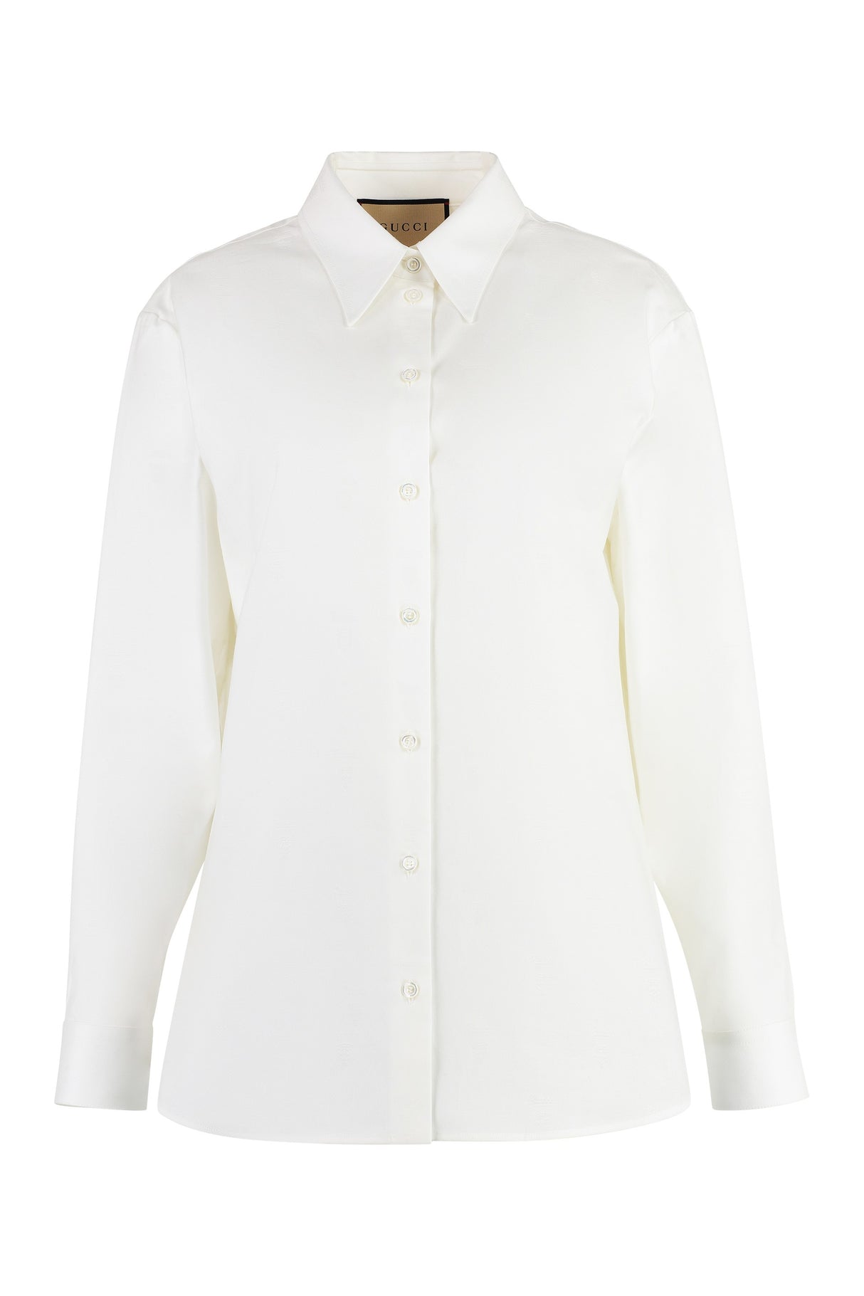 GUCCI Women's Cotton Rounded Hem Shirt