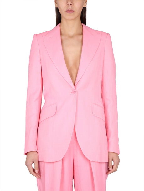 STELLA McCARTNEY Single-Breasted Blazer with Notched Lapels