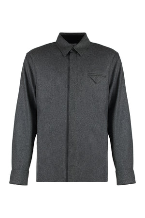 BOTTEGA VENETA Men's Wool Shirt with Pocket