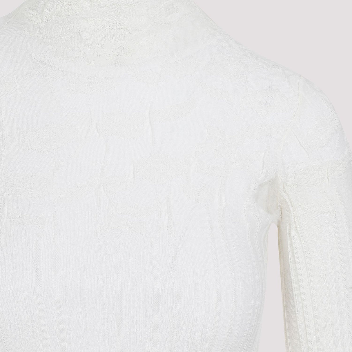 BOTTEGA VENETA White Cotton Top for Women - SS24 Knitwear