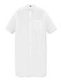 BALENCIAGA White Cocoon Mini Shirt Dress for Women