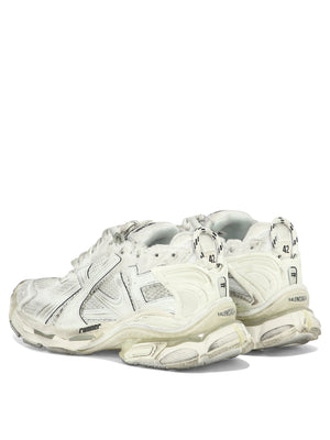 BALENCIAGA Men's White Panelled Sneakers for SS24