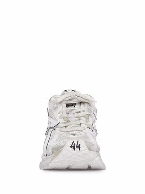 BALENCIAGA Men's White Panelled Sneakers for SS24