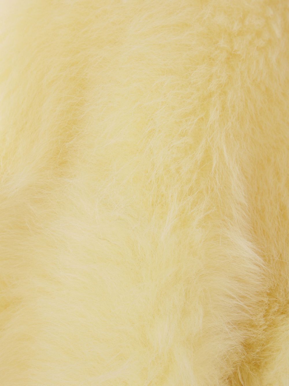 BOTTEGA VENETA Toscana Crop Jacket in Shearling - Yellow