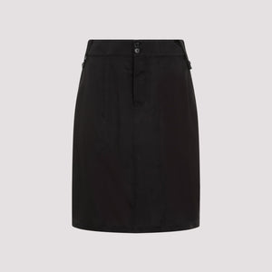 SAINT LAURENT Elegant Black Mini Skirt