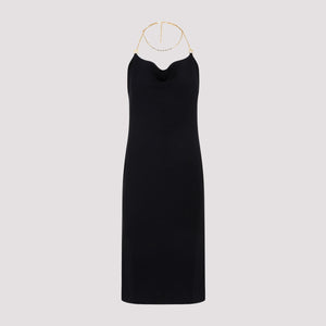 BOTTEGA VENETA Black Viscose Dress for Women - SS24 Collection