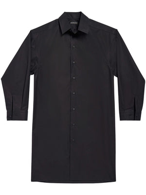 BALENCIAGA Classic Black Shirt Dress