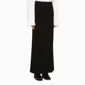 Chân váy dài phong cách đen kiểu cổ điển cho nữ - Bộ sưu tập SS24